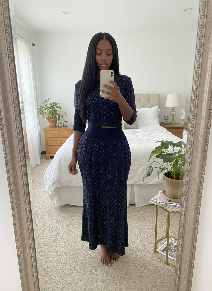 Blue RhineStone TwoPiece