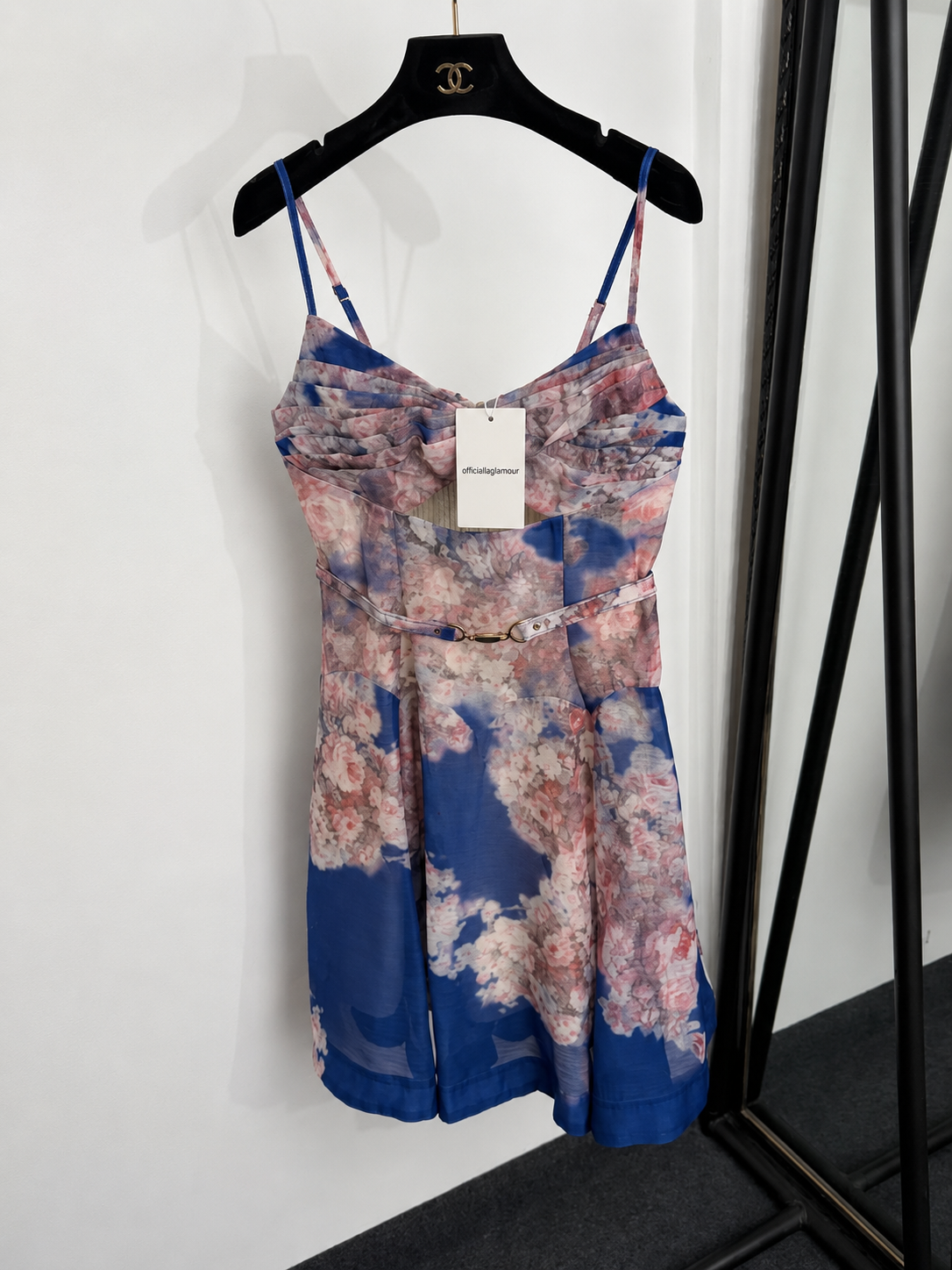 Midnight Bloom Corset Mini Dress