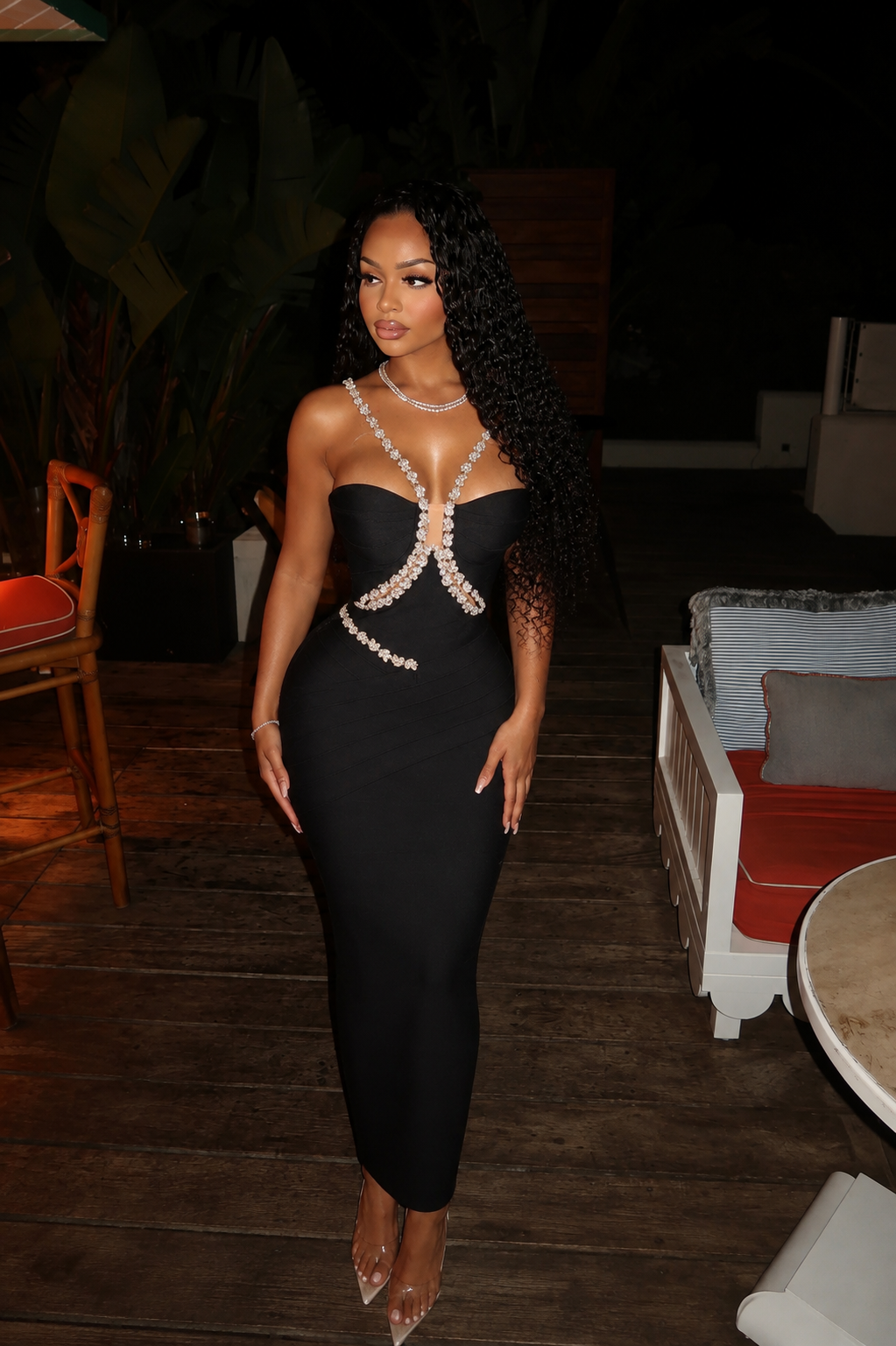 Crystal bandage dress