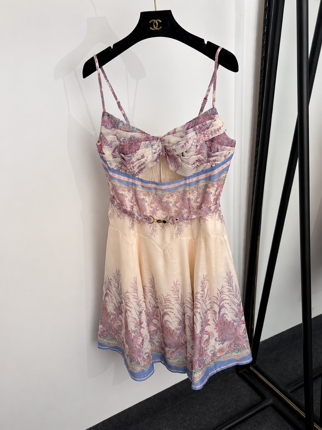 Floral Reverie Cut-Out Mini Dress