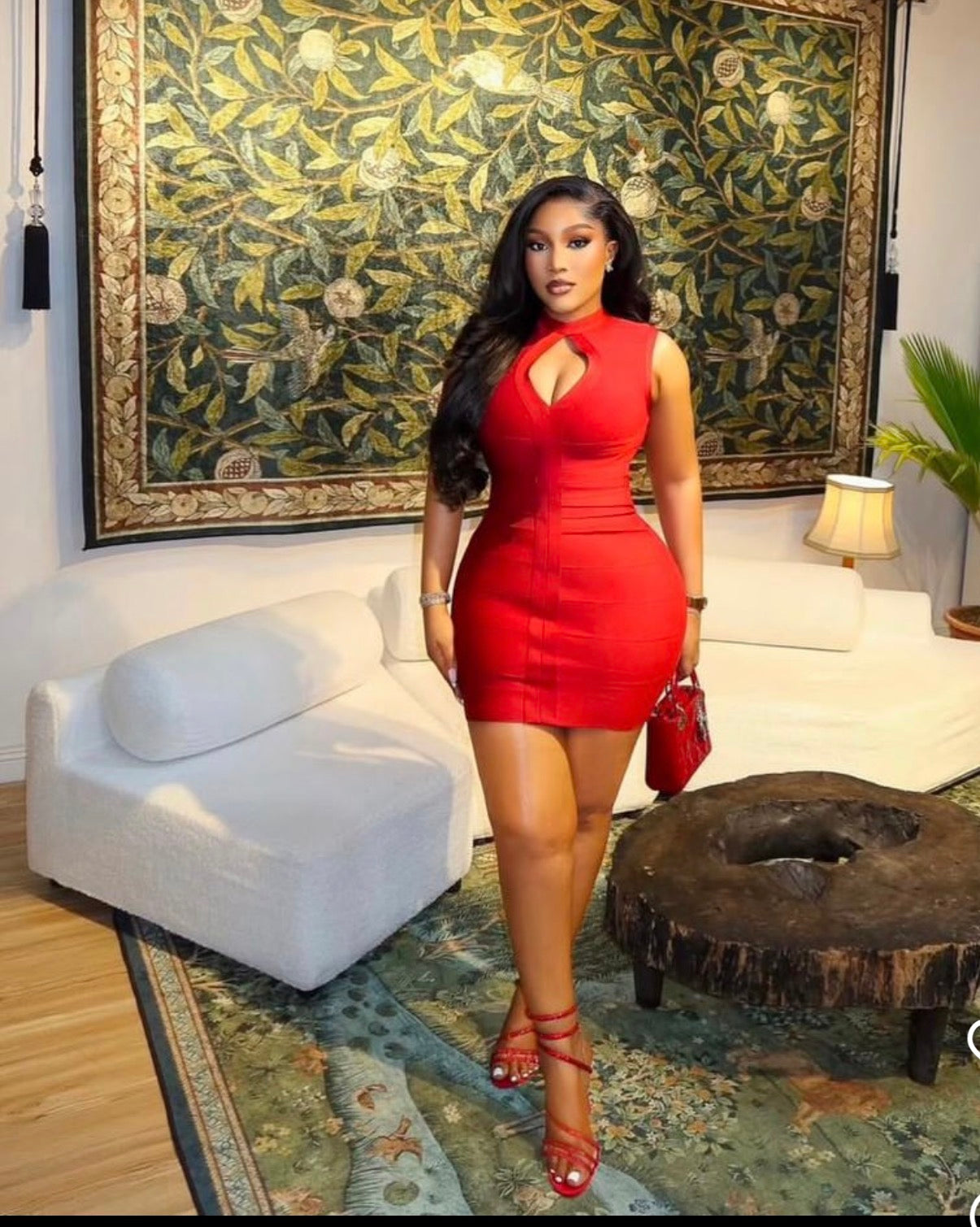 Claret Bandage Dress