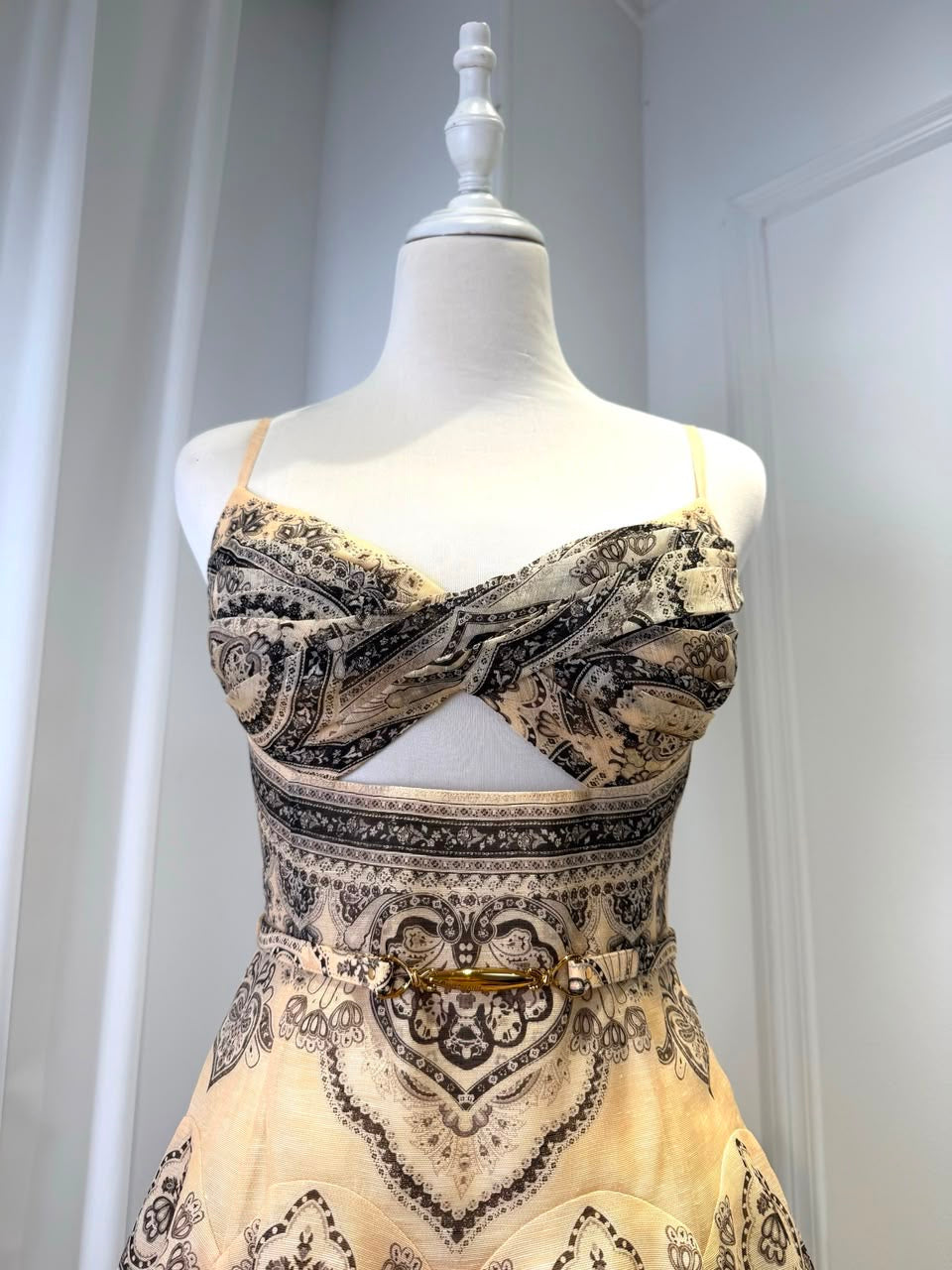 Paisley Corset Midi Dress 1:1
