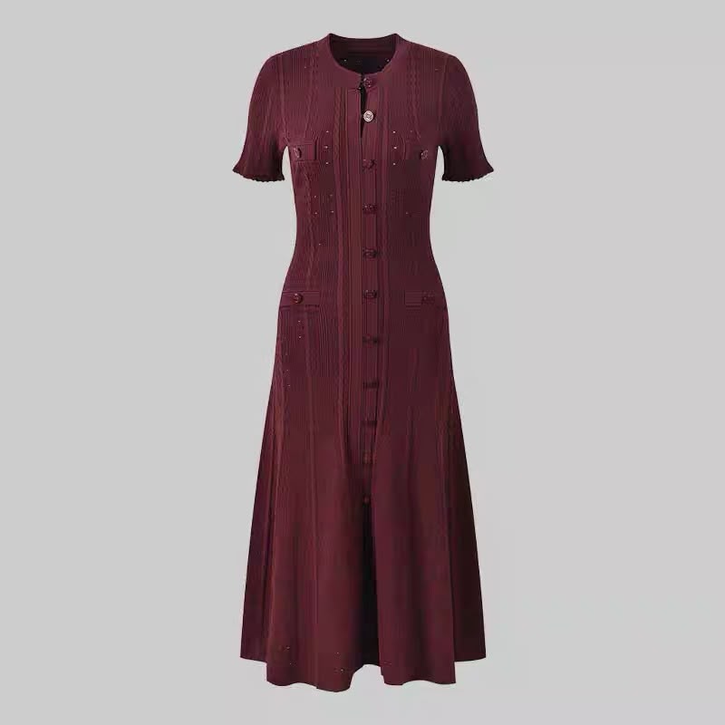 Bordeaux Knitted Dress