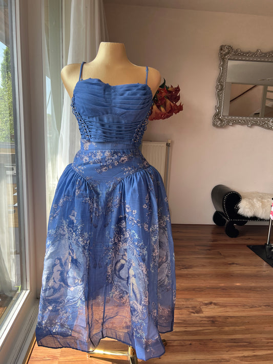 Blue Flourish Two Piece