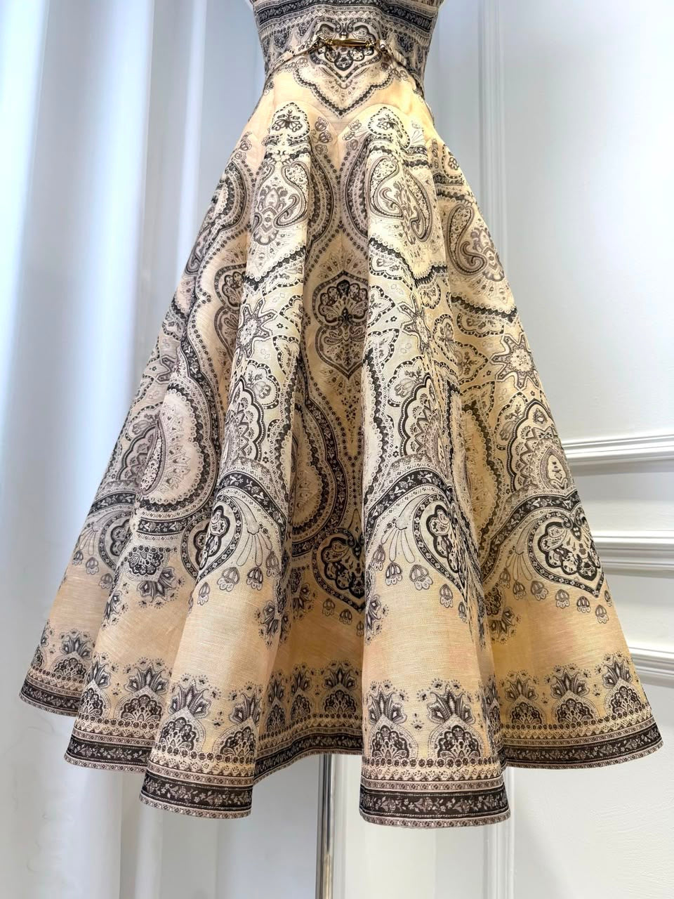 Paisley Corset Midi Dress 1:1