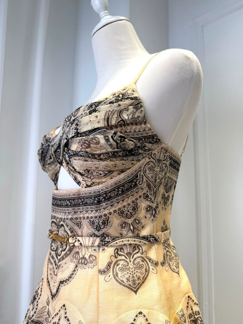 Paisley Corset Midi Dress 1:1
