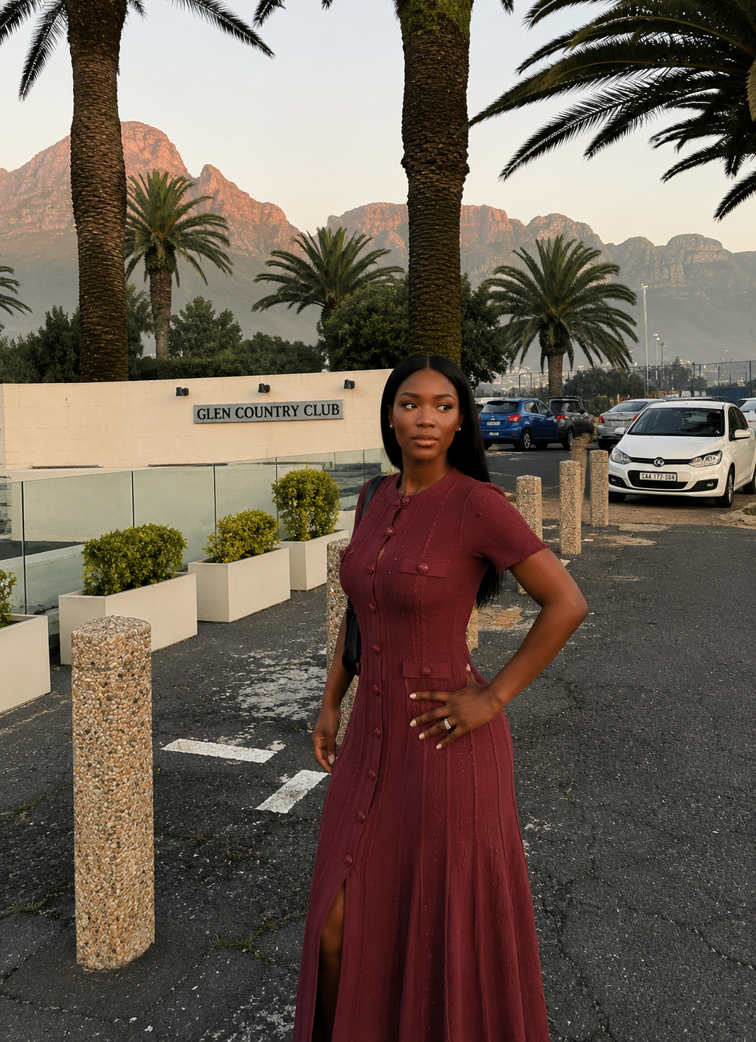 Bordeaux Knitted Dress