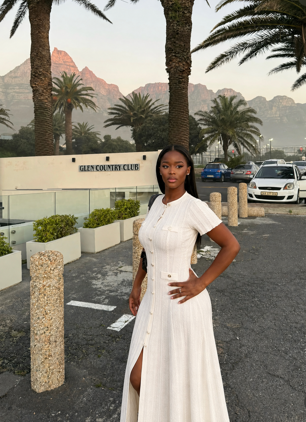 White knitted Dress