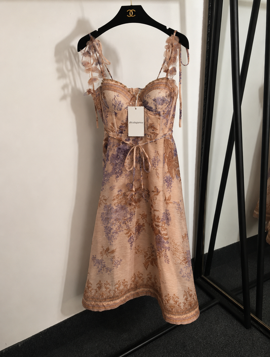 Lavande Bloom Midi Dress