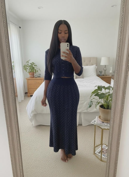 Blue RhineStone TwoPiece