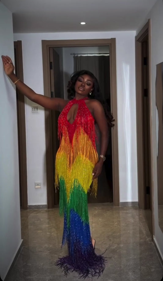 Handmade Beaded Dress